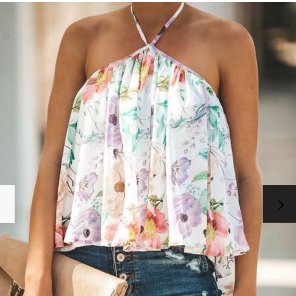 VICI water lily halter top